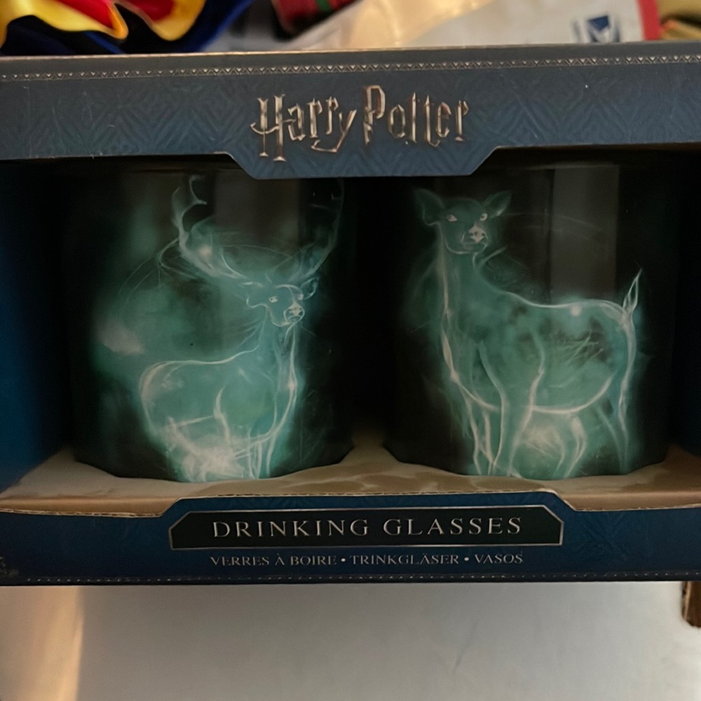Harry Potter Patronus Set of 2 Drinking Glasses